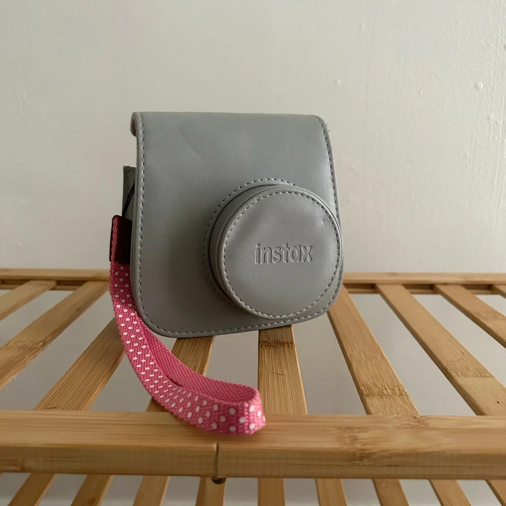 Fuji film Instax mini 9 camera AND grey case